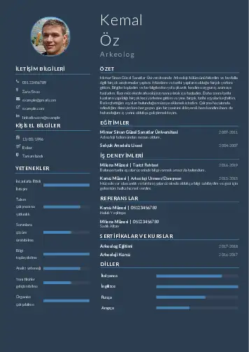 Arkeolog Cv Örnekleri cv indir